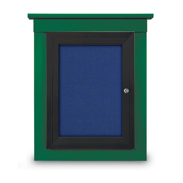 60"x36" 2-Door Enclosed Letterboard, White Vinyl/Lt Oak